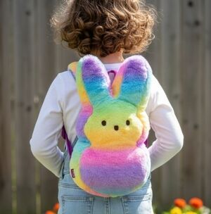 Peeps Zipper Backpack - Rainbow